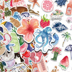 50/100pcs Cartoon Watercolor Dairy Stickers Decals For Phone Laptop Scrapbook Luggage Helmet DIY Graffiti Aesthetic Stickers