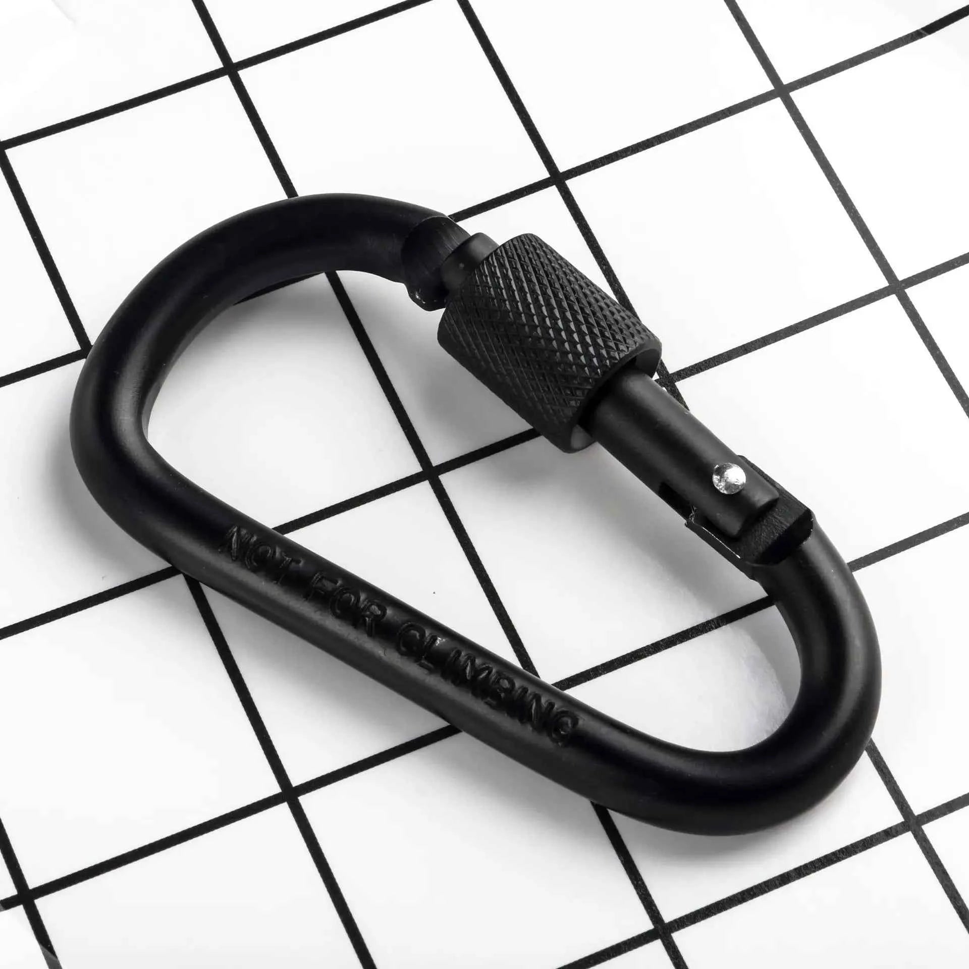 Tactical Aluminum Carabiner Keychain Set for Outdoor Everyday Carry