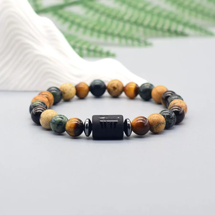 12 Zodiac Sign Bracelet Homme Constellation Bracelet for Men Aries Virgo Leo Libra Charm Bangle Women Friendship Jewelry on Hand
