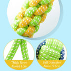 Pet Dog Toys for Large Small Dogs Toy Interactive Cotton Rope Mini Dog Toys Ball for Dogs Accessories Toothbrush Chew Puppy Toy - WTN Essentials 