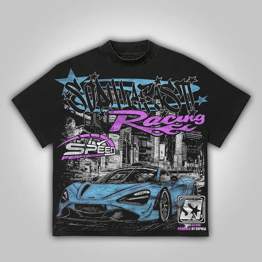 Y2k Fast Racing Make Vintage Graphics Cotton T-Shirt Men Y2K Summer Short Sleeves Harajuku Oversize Tshirt Streetwear Women Tops