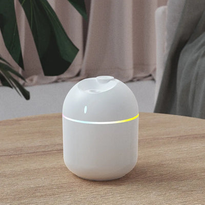 270ML USB Air Humidifier with Cool Mist Aroma Diffuser LED Night Light And Power-Off Protect Feature for Home And Office
