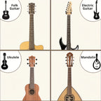 1pc Guitar Wall Mount, Guitar Hanger with Rotating Hooks, Suitable for All Sizes of Guitars, Zebra Wood Guitar Wall Stand