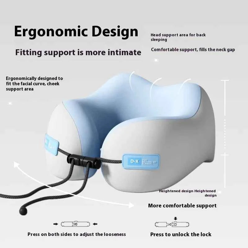 U Shaped Memory Foam Neck Pillows Soft Travel Pillow Massage Neck Pillow Sleeping Airplane Pillow Cervical Healthcare Bedding