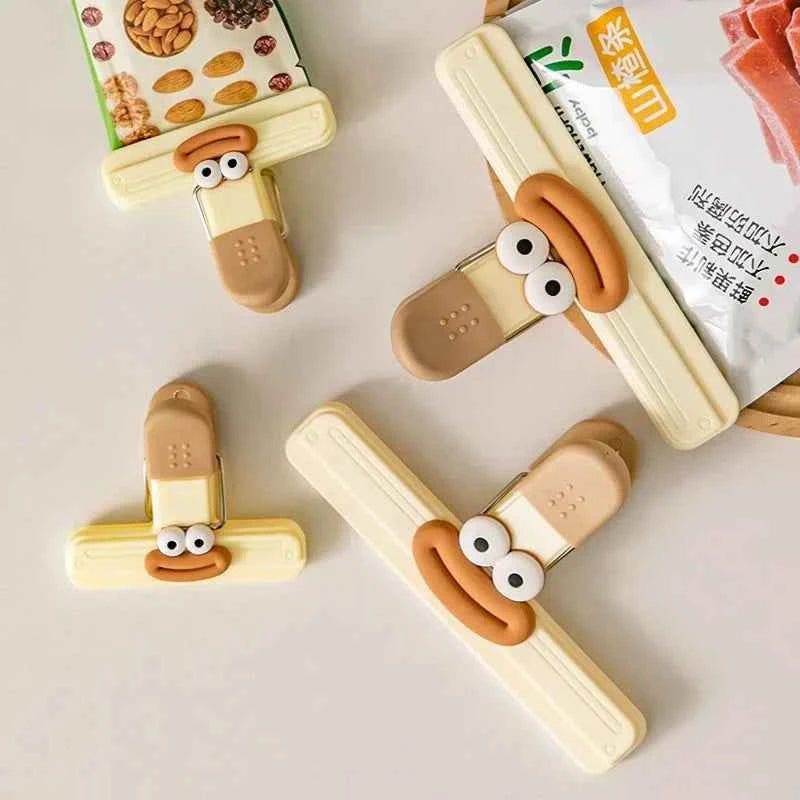Creative Face Food Bag Sealing Clips for Snack and Food Storage Set