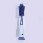 Bottle Brush Tea Cup Multifunctional Standing Brush Food Grade Silicone Nipple Brush Set Cup Brush Three-in-one Straw Brush Spon