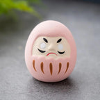 1pc Japanese Ceramic Daruma Statue Daruma Tumbler Crafts Lucky Fortune Ornament Landscape Daruma Doll Fengshui Home Decor Gift