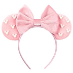 New Trendy Mouse Ears Headband 3.3"Velvet For Girls Soft Bow Hairband Halloween Festival Party Trip DIY Hair Accessories Gifts