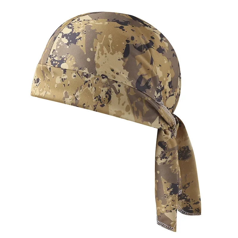 Camouflage Headband Bandana Handkerchief Head Man Pirate Hat Cycling Hood Sun Protection Sports Breathable Printed Headscarf