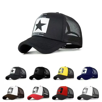 Fashion Mesh Snapback Baseball Cap for Casual Outdoor Comfort