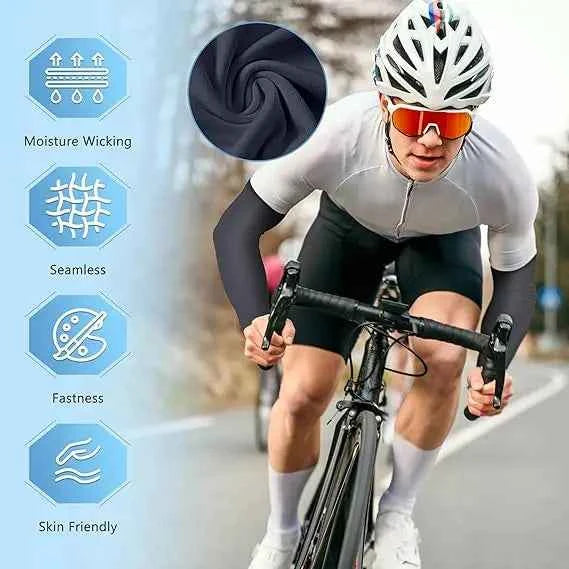 7 pairs of breathable sunshade arm covers, unisex glove sleeves, suitable for outdoor sports such as driving, playing golf, fish