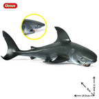 Oenux Ocean Animals Action Figures Sealife Shark Whare Megalodon Model Figurines PVC Home Decoration Kid Cognitive Education Toy