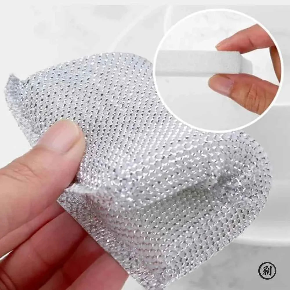 4pcs, Kitchen Dishwashing Sponge, Does Not Hurt Pot Brush Pot Artifact, Household Scratch-free Cleaning Sponge Wipe