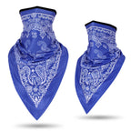 Men Women Bandanna Mask Sports Paisley Bandana Wrap Triangle Face Cover Ski Tube Scarf Fishing Hunting Hiking Neck Gaiter Shield