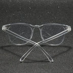 Transparent Square Plastic Frame Trendy Anti-Blue Light Clear Glasses for Back To School Clothing Accessories