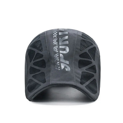 Quick Dry Mesh Flat Ivy Cap for Golf Driving and Outdoor Comfort