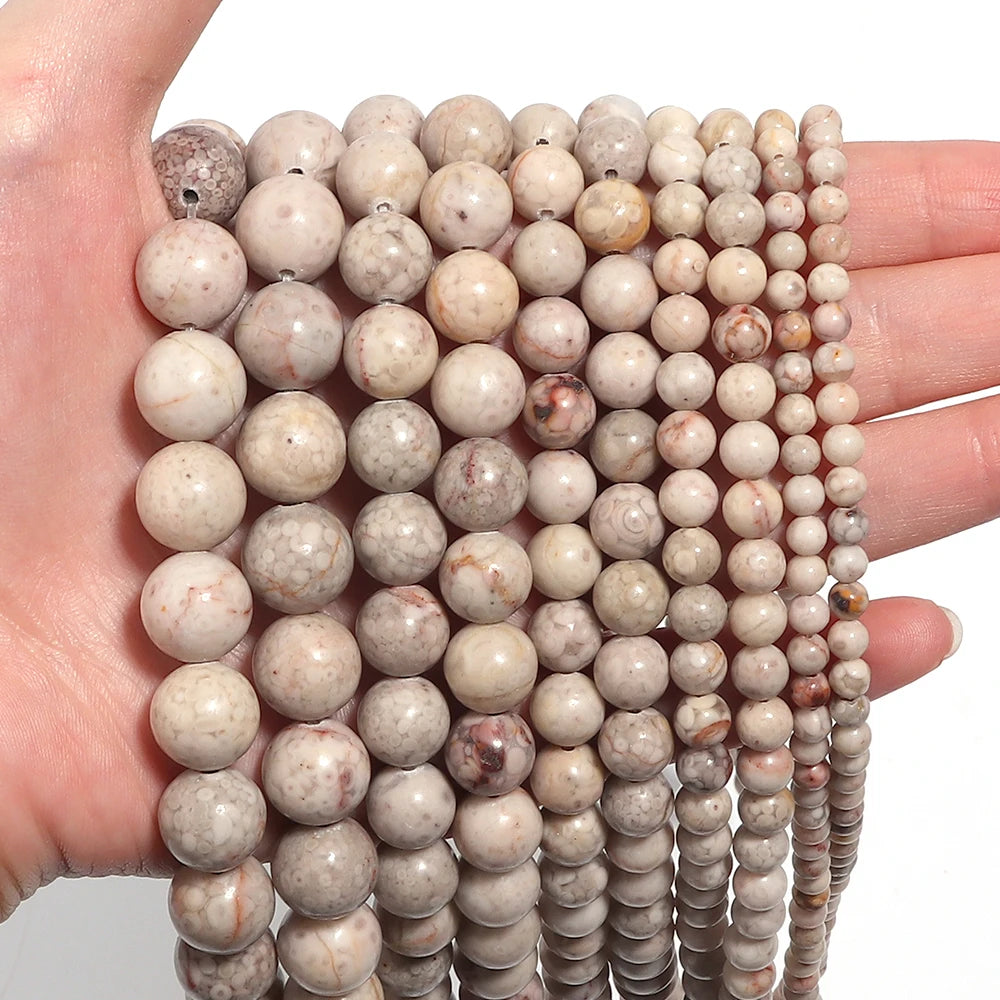 1String/Lot 4 6 8 10 12mm Natural Stone Round Tiger Eye Crystal Turquoises Spacer Beads For DIY Crafts Ornament Making Supplies