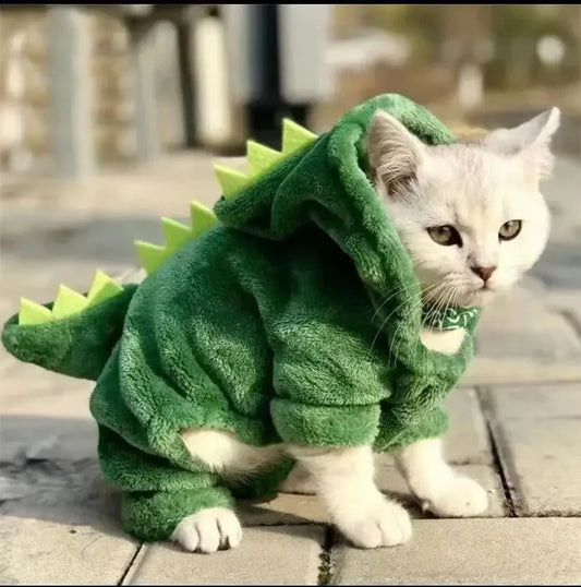 Pet Halloween Clothes – Dinosaur Cosplay Outfit