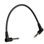 1/6pcs Guitar/Bass Effect Pedal Patch Cable - TS 1/4" Right Angle Shielded Low Noise, Beryllium Copper Core Instrument Cords
