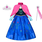 Girls Princess Dress Kids Disney Cosplay Cinderella Snow White Aurora Rapunzel Halloween Costume Children Birthday Party Dresses