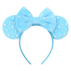 New Trendy Mouse Ears Headband 3.3"Velvet For Girls Soft Bow Hairband Halloween Festival Party Trip DIY Hair Accessories Gifts
