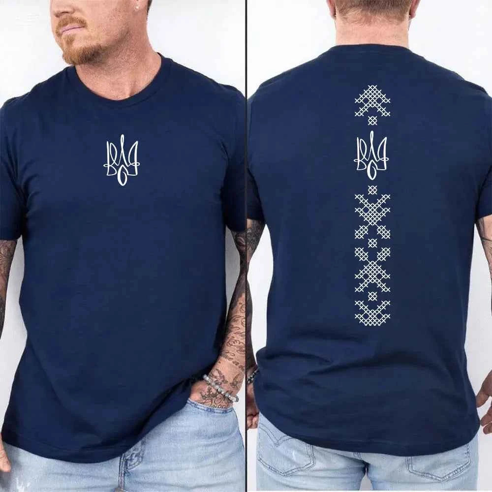 Ukraine Shirt UNISEX Ukraine Flag Shirt Symbol Tryzub Ukrainian Patriotic Shirt Summer Camisetas Nostalgia Street Fashion Tops