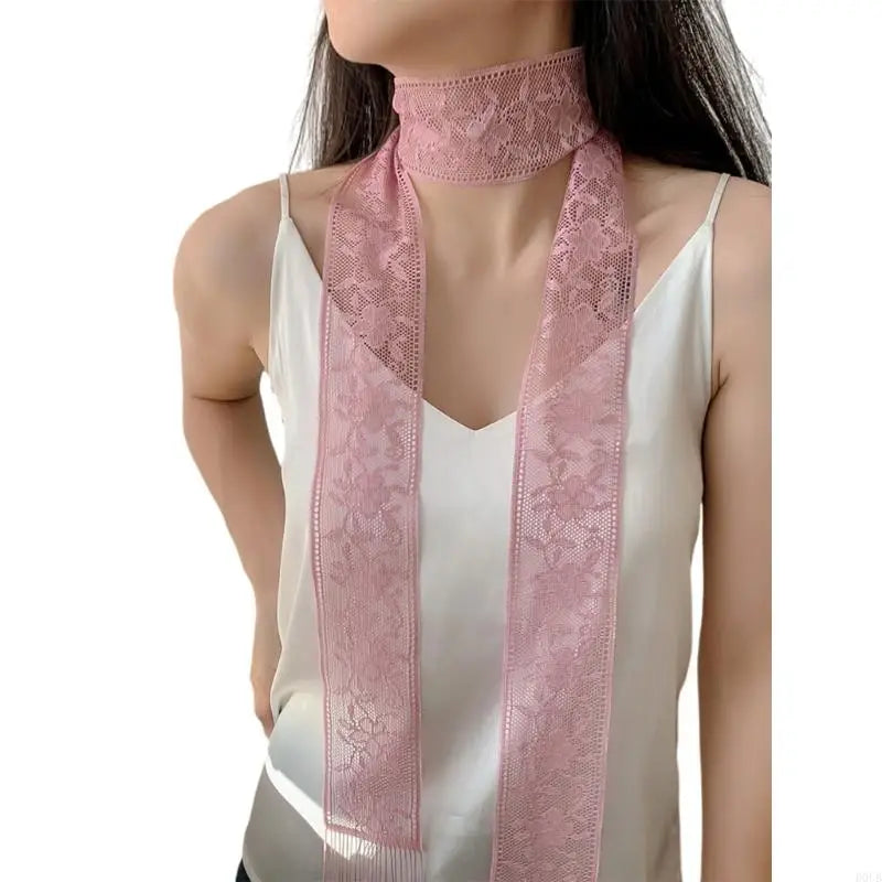 Fashionable Lace Wrap Evening Party Scarves Daily Commute Soft Neckerchief for Fashionable Women
