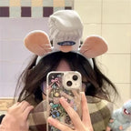 Anime Ratatouille Chef Remy Magnetic Cute Rat King Headband Washing Headband Cartoon Funny Rat King Headband Surprise Gifts