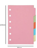 A7 6Holes Loose Leaf Notebook Refill Spiral Binder Inner Page Weekly Monthly To Do Line Dot Grid Inside Paper Stationery