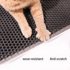 Cat Litter Mat Double Layer Waterproof Urine Proof Trapping Mat Easy to Clean Non-Slip Toilet Pad Cat Scratch Pad Large Foot Pa - WTN Essentials 