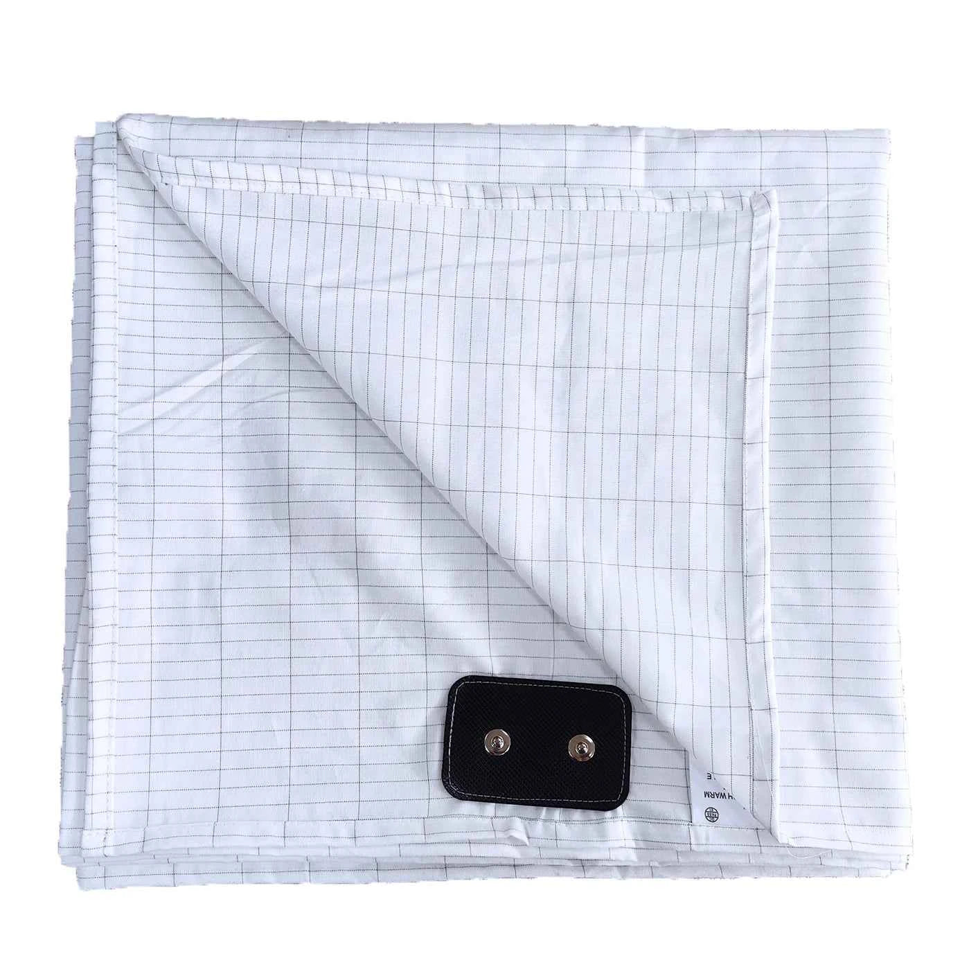 Conductive Silver Fiber Flat Bedsheet with Earthing Cord Antistatic Health Protection Sheet Grounded Improvement Sleep
