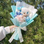 Cartoon My Melody Kuromi Cinnamoroll Kt Cat Plush Doll Creative Flower Bouquet Valentine Christmas Graduation Birthday Gift