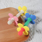 2-in-1 Baby Silicone Flower Teether – Safe, Soft & BPA-Free Chewing Toy for Soothing Sore Gums, Easy-to-Hold