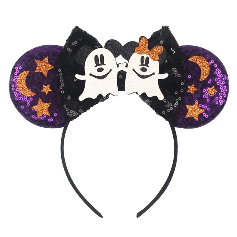 Nieuwste Mickey Mouse Oren Hoofdband Kid Adult Festival Party Pailletten Strik Haarband Vrouwen Baby Girl Party Haar Accessories