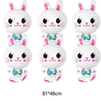 1pc,Large Easter Standing Balloon for Happy Easter Day Party Decorations 150cm Bunny Easter Egg Balloons Kids Party Favors