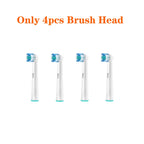 Intelligent Rotating Electric Toothbrush – Rechargeable Smart Tooth Cleaner Compatible with Oral-B Brush Heads | Deep Cleaning Automatic Toothbrush