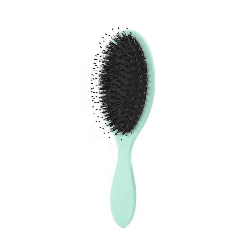 1PC Oval Boar Bristle & Nylon Hair Comb Mini Anti-static Hair Scalp Massage Comb Hairbrush Salon Hair Care Brush Styling Tool