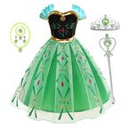 Frozen Elsa Anna Princess Girl Vestidos Costume Kid Dress Disney Snow Queen Halloween Cosplay Birthday Party Dress Up 2-10 Years