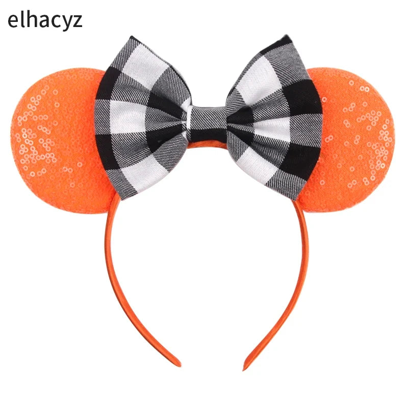 2026 Chic Embroidery Sequin Ears Headband Classical DOT Bow Hairband For Girls Women Party Head Wear Kids DIY Hair Accessories