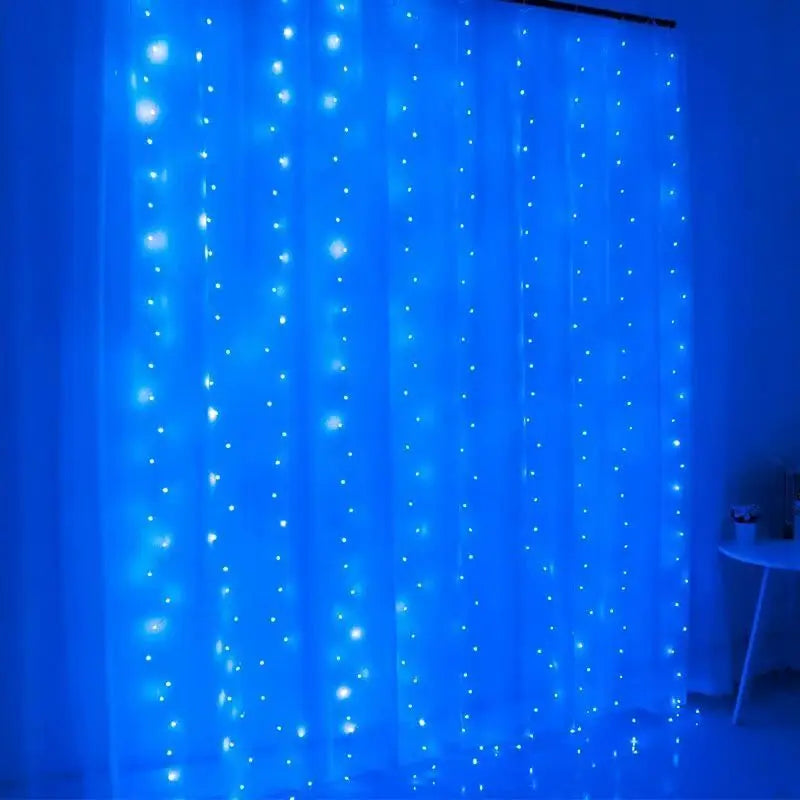 USB LED Curtain String Lights with Remote Control Bedroom Holiday Wedding Birthday Christmas Decor LED Fairy Garland Lamp