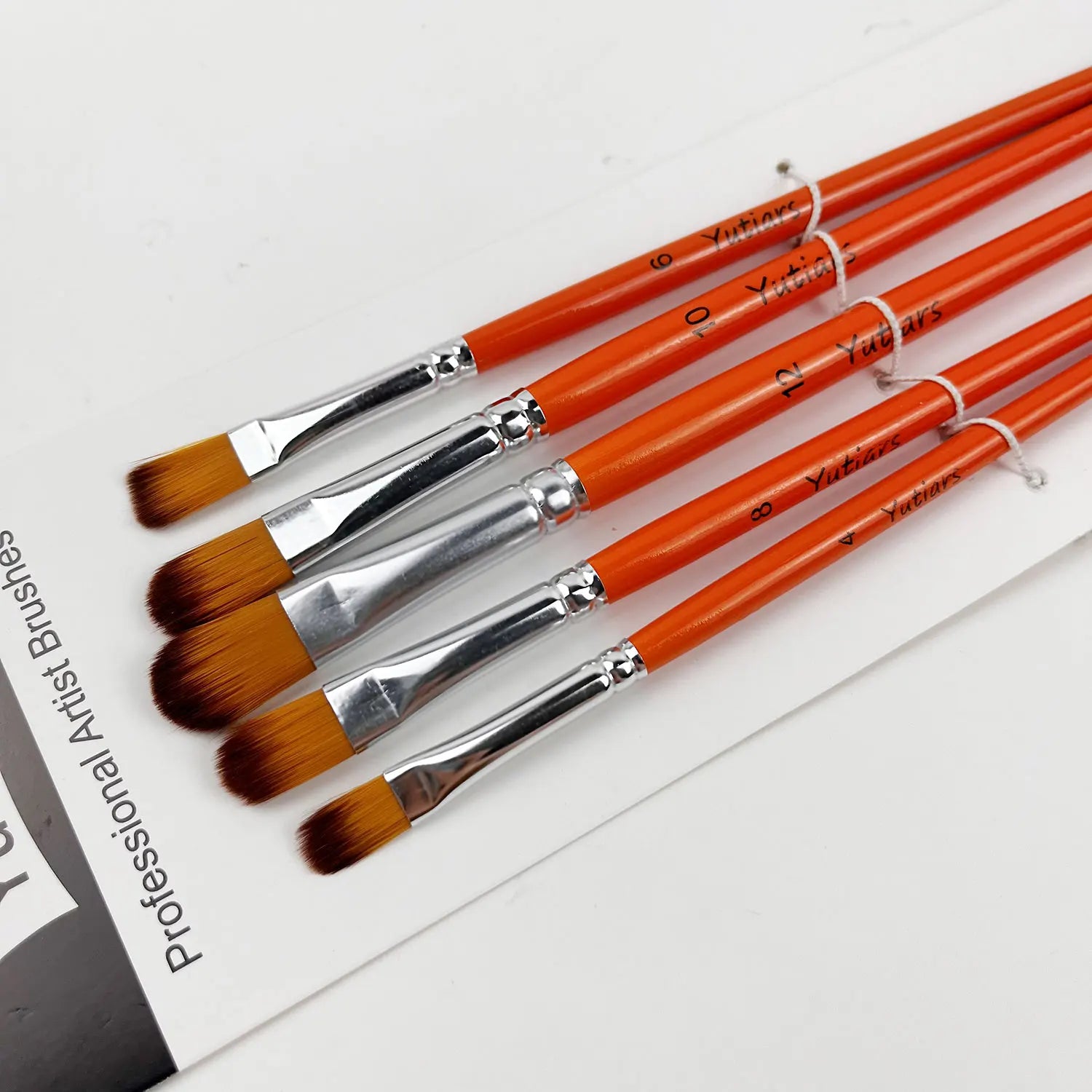 Yutiars Professional Artist Paint Brush Set - 6/24 PCS, Nylon Bristles for Watercolor, Acrylic, Oil Painting, Crafts & Face Body