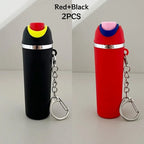 Mini Water Bottle Keychain ， Cute Cup Mini Tumbler Keychain，Applicable To Holder Keyring for Lip Balm, Backpack