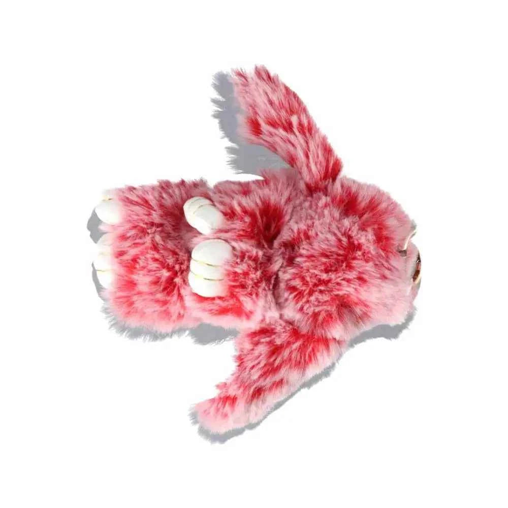 Fluffy Bunny Plush Keychain Cute Rabbit Bag Charm