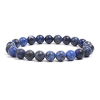 Natural Stone Beads Bracelet For Women Men Amethysts Crystal Quartzs Aquamarines Jades Jewelry Agates Elastic Bangle Bracelets