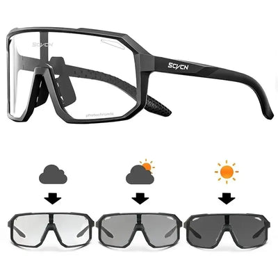 Photochromic Cycling Sunglasses for Mountain Bike & Road Cycling