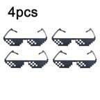 Mosaic Sunglasses Cool Party Vintage Shades Eyewear For Men Pixelated Sunglasses Funny Women Glasses