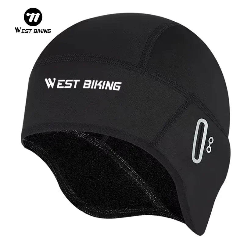 Winter Fleece Thermal Cycling Skull Cap for Outdoor Sports