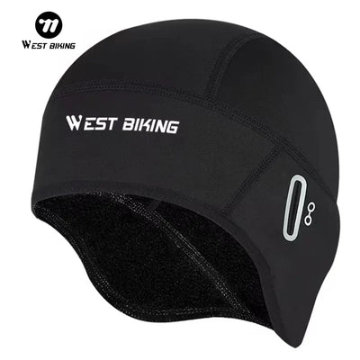 Winter Fleece Thermal Cycling Skull Cap for Outdoor Sports