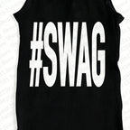 American fashion women's street vest Grunge Emo girl slim fit punk letter print cute crop top Y2k clothes Gothic baby top emo