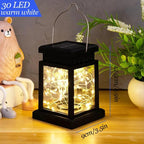 Solar LED Lantern Outdoor Hanging Candle Lights Floor Panel Candle Patio Indoor Balcony Birds Decoration Lighting For Garden